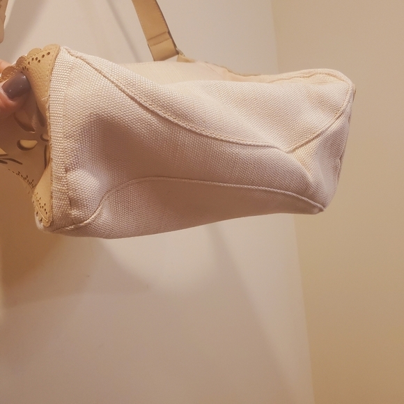 ISAAC MIZRAHI Beige canvas  shoulder  bag - Picture 3 of 12